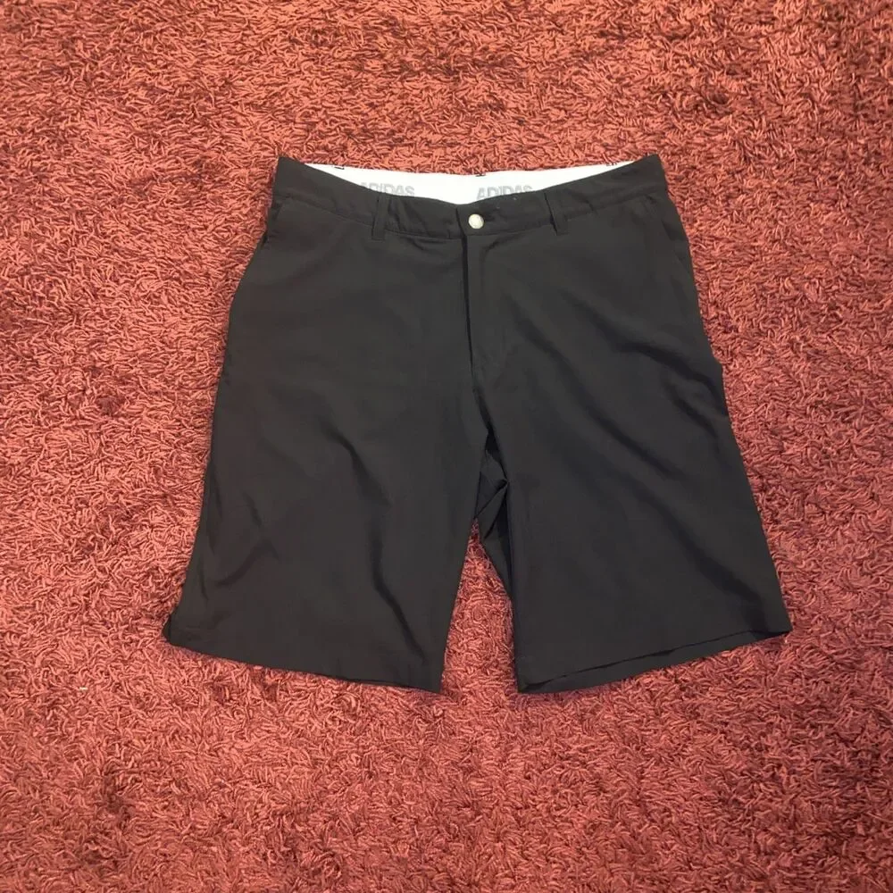 2PC Lot Of 2 Adidas Golf Performance Shorts Blue Black Plaid Men’s Size 34